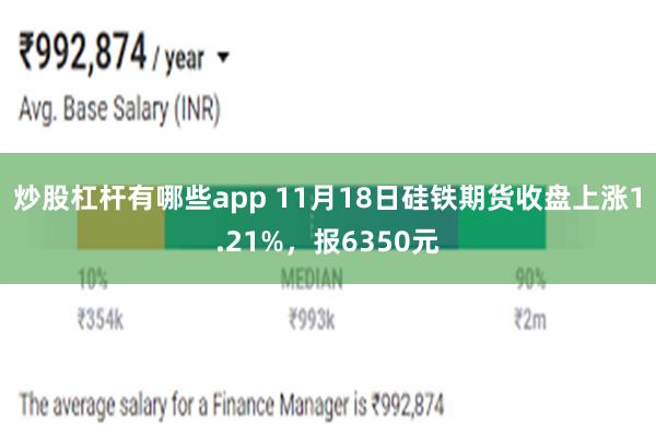 炒股杠杆有哪些app 11月18日硅铁期货收盘上涨1.21%