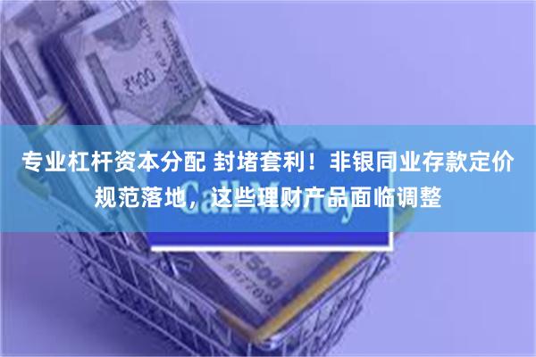 专业杠杆资本分配 封堵套利！非银同业存款定价规范落地，这些理财产品面临调整