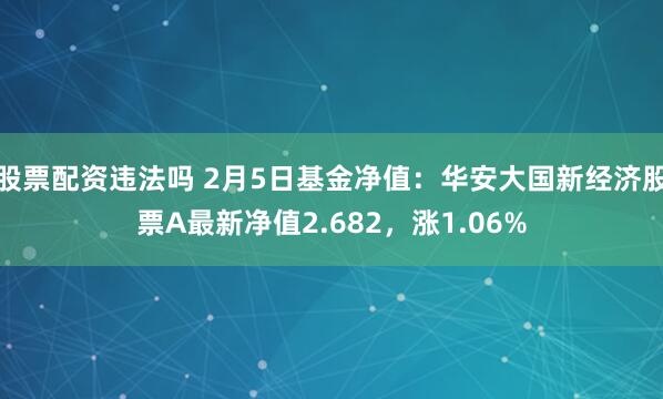 股票配资违法吗 2月5日基金净值：华安大国新经济股票A最新净值2.682，涨1.06%