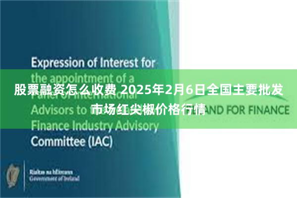 股票融资怎么收费 2025年2月6日全国主要批发市场红尖椒价格行情